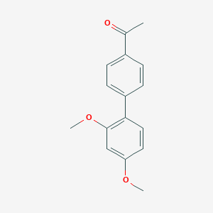 molecular formula C16H16O3 B172352 1-(2',4'-Dimethoxy-biphenyl-4-YL)ethanone CAS No. 178055-99-7