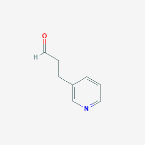 molecular formula C8H9NO B172362 3-(Pyridin-3-YL)propanal CAS No. 1802-16-0