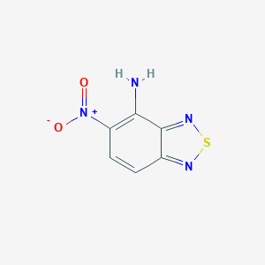 molecular formula C6H4N4O2S B172366 5-Nitrobenzo[c][1,2,5]thiadiazol-4-amine CAS No. 1915-85-1