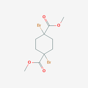 molecular formula C10H14Br2O4 B172367 Dimethyl 1,4-dibromocyclohexane-1,4-dicarboxylate CAS No. 1659-96-7
