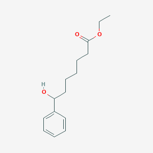 molecular formula C15H22O3 B172372 Ethyl 7-hydroxy-7-phenylheptanoate CAS No. 112665-42-6