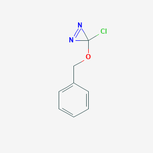 molecular formula C8H7ClN2O B172373 3-(Benzyloxy)-3-chloro-3H-diazirene CAS No. 113711-60-7