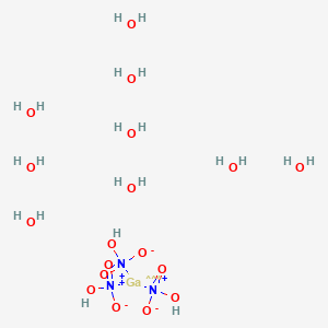 molecular formula GaH18N3O18 B172375 Nitric acid, gallium salt, nonahydrate CAS No. 135886-70-3