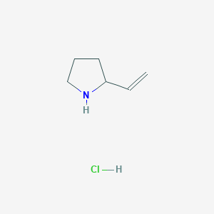 molecular formula C6H12ClN B172376 2-Vinylpyrrolidine hydrochloride CAS No. 125348-98-3