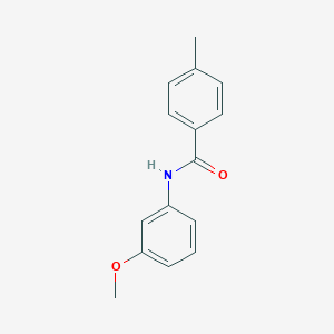 molecular formula C15H15NO2 B172379 N-(3-methoxyphenyl)-4-methylbenzamide CAS No. 101078-45-9