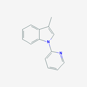 molecular formula C14H12N2 B172396 3-Methyl-1-(pyridin-2-yl)-1H-indole CAS No. 116359-75-2