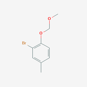 molecular formula C9H11BrO2 B172401 2-Bromo-1-(methoxymethoxy)-4-methylbenzene CAS No. 104750-60-9