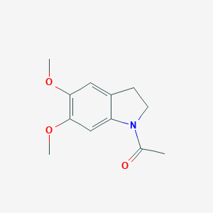 molecular formula C12H15NO3 B172405 1-Acetyl-5,6-dimethoxyindoline CAS No. 15937-10-7