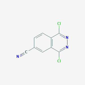 molecular formula C9H3Cl2N3 B172419 1,4-Dichlorophthalazine-6-carbonitrile CAS No. 178308-61-7