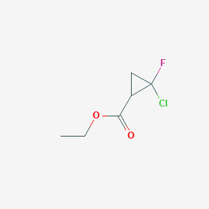 molecular formula C6H8ClFO2 B172421 Ethyl 2-chloro-2-fluorocyclopropanecarboxylate CAS No. 155051-93-7