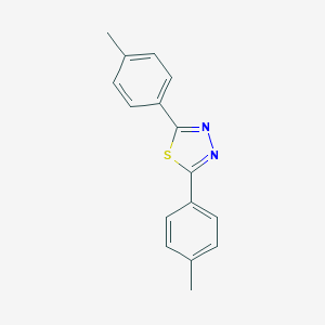 molecular formula C16H14N2S B172437 2,5-Bis(4-methylphenyl)-1,3,4-thiadiazole CAS No. 16112-33-7
