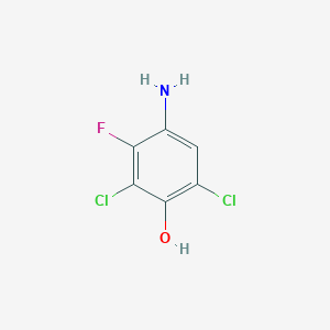 molecular formula C6H4Cl2FNO B172438 4-Amino-2,6-dichloro-3-fluorophenol CAS No. 118159-53-8