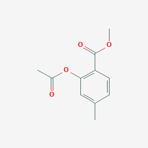 molecular formula C11H12O4 B172441 Methyl 2-acetoxy-4-methylbenzoate CAS No. 13515-12-3