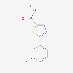molecular formula C12H10O2S B172454 5-(3-Methylphenyl)-2-thiophenecarboxylic acid CAS No. 166591-62-4