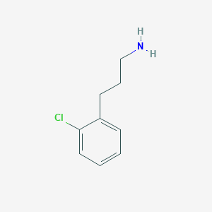molecular formula C9H12ClN B172466 3-(2-Chlorophenyl)propan-1-amine CAS No. 18655-48-6