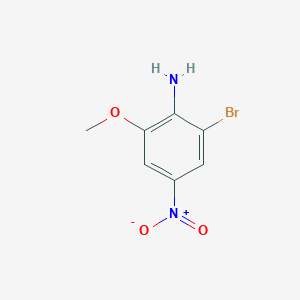 molecular formula C7H7BrN2O3 B172474 2-Bromo-6-methoxy-4-nitroaniline CAS No. 16618-66-9