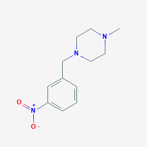 molecular formula C12H17N3O2 B172480 1-Methyl-4-(3-nitrobenzyl)piperazine CAS No. 198281-54-8