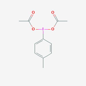 molecular formula C11H13IO4 B172483 Bis(acetyloxy)(4-methylphenyl)-lambda~3~-iodane CAS No. 16308-16-0