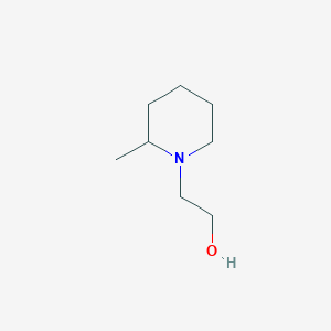 molecular formula C8H17NO B172504 2-(2-Methylpiperidin-1-YL)ethanol CAS No. 17719-74-3