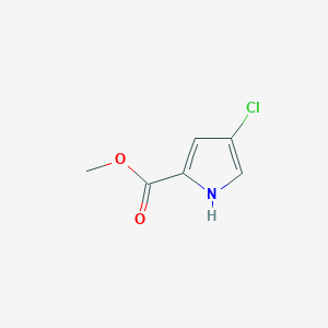 molecular formula C6H6ClNO2 B172511 Methyl 4-chloro-1H-pyrrole-2-carboxylate CAS No. 1194-96-3