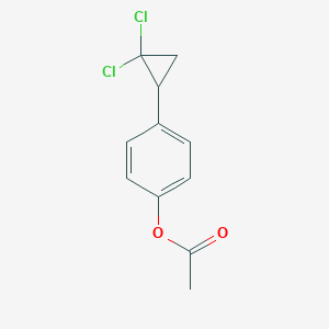 molecular formula C11H10Cl2O2 B172531 4-(2,2-Dichlorocyclopropyl)phenyl acetate CAS No. 144900-34-5