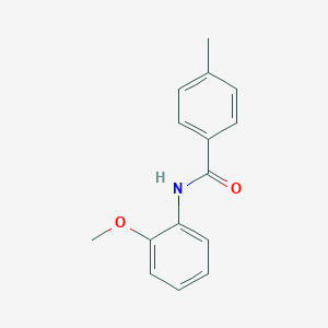 molecular formula C15H15NO2 B172535 N-(2-methoxyphenyl)-4-methylbenzamide CAS No. 122589-84-8