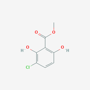 molecular formula C8H7ClO4 B172543 Methyl 3-chloro-2,6-dihydroxybenzoate CAS No. 134393-36-5