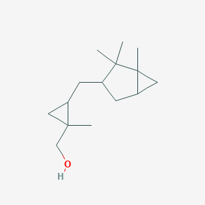 molecular formula C15H26O B172551 环丙甲醇，1-甲基-2-((1,2,2-三甲基双环(3.1.0)己-3-基)甲基)- CAS No. 198404-98-7
