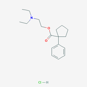 molecular formula C18H28ClNO2 B172558 Caramiphen hydrochloride CAS No. 125-85-9