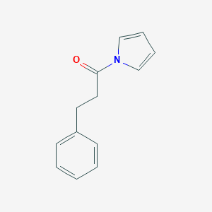 molecular formula C13H13NO B172560 3-Phenyl-1-(pyrrol-1-yl)propan-1-one CAS No. 112448-69-8