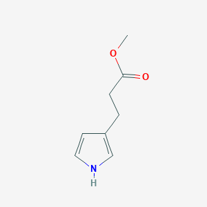 molecular formula C8H11NO2 B172566 Methyl 3-(1H-pyrrol-3-yl)propanoate CAS No. 150985-69-6