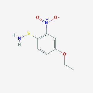 molecular formula C8H10N2O3S B172568 S-(4-ethoxy-2-nitrophenyl)thiohydroxylamine CAS No. 328022-45-3