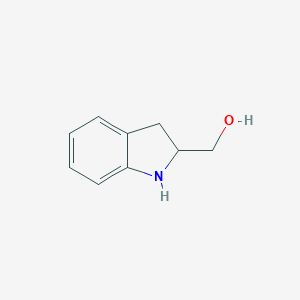 molecular formula C9H11NO B172572 2,3-dihydro-1H-indol-2-ylmethanol CAS No. 138969-57-0