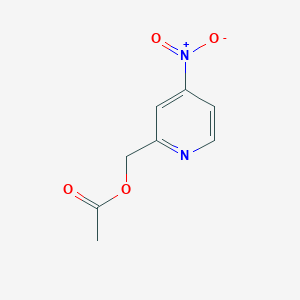 molecular formula C8H8N2O4 B172588 (4-Nitropyridin-2-yl)methyl acetate CAS No. 131747-32-5