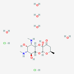 molecular formula C14H36Cl2N2O12 B017259 Spectinomycin dihydrochloride pentahydrate CAS No. 22189-32-8