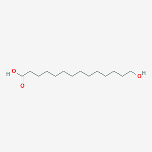 molecular formula C14H28O3 B172591 14-Hydroxytetradecanoic acid CAS No. 17278-74-9