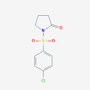 molecular formula C10H10ClNO3S B172594 1-(4-Chlorophenyl)sulfonylpyrrolidin-2-one CAS No. 73096-15-8