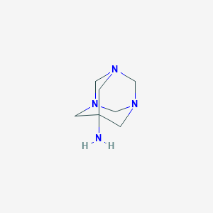molecular formula C7H14N4 B172596 7-Amino-1,3,5-triazaadamantane CAS No. 14707-75-6