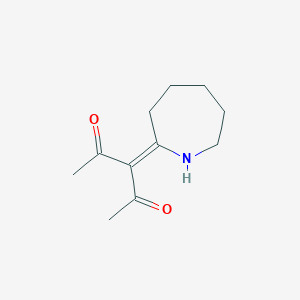 molecular formula C11H17NO2 B017260 3-(Azepan-2-ylidene)pentane-2,4-dione CAS No. 108140-18-7