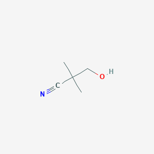 molecular formula C5H9NO B172602 3-Hydroxy-2,2-dimethylpropanenitrile CAS No. 19295-57-9