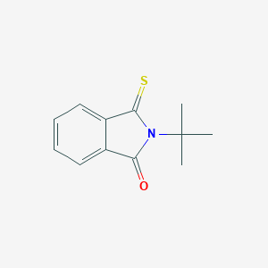 molecular formula C12H13NOS B172610 2-tert-Butyl-3-sulfanylidene-2,3-dihydro-1H-isoindol-1-one CAS No. 17796-75-7