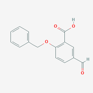 molecular formula C15H12O4 B172630 2-(Benzyloxy)-5-formylbenzoic acid CAS No. 169209-25-0