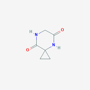 molecular formula C6H8N2O2 B172639 4,7-Diazaspiro[2.5]octane-5,8-dione CAS No. 129306-17-8