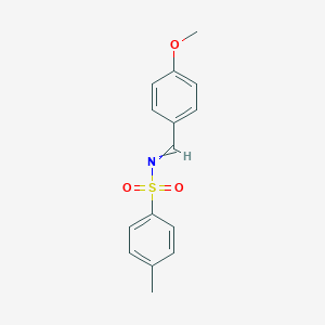 molecular formula C15H15NO3S B172649 N-[(4-methoxyphenyl)methylidene]-4-methylbenzenesulfonamide CAS No. 14674-38-5