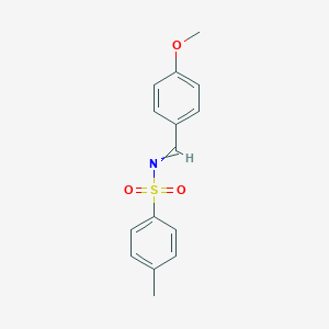 molecular formula C15H15NO3S B172649 N-[(4-Methoxyphenyl)methylidene]-4-methylbenzene-1-sulfonamide CAS No. 14674-38-5