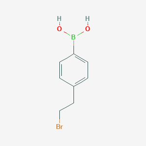 molecular formula C8H10BBrO2 B172651 (4-(2-溴乙基)苯基)硼酸 CAS No. 137756-90-2