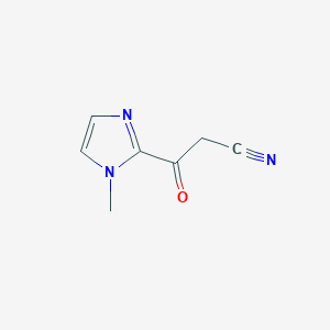 molecular formula C7H7N3O B172653 3-(1-Methyl-1H-imidazol-2-yl)-3-oxopropanenitrile CAS No. 118431-92-8