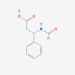 molecular formula C10H11NO3 B172661 3-(甲酰胺基)-3-苯基丙酸 CAS No. 126575-05-1