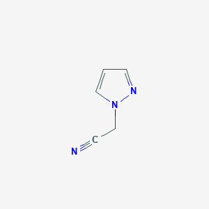 molecular formula C5H5N3 B172664 1H-pyrazol-1-ylacetonitrile CAS No. 113336-22-4