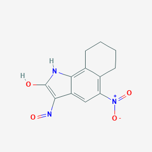 5-Nitro-6,7,8,9-tetrahydrobenzo(G)indole-2,3-dione-3-oxime